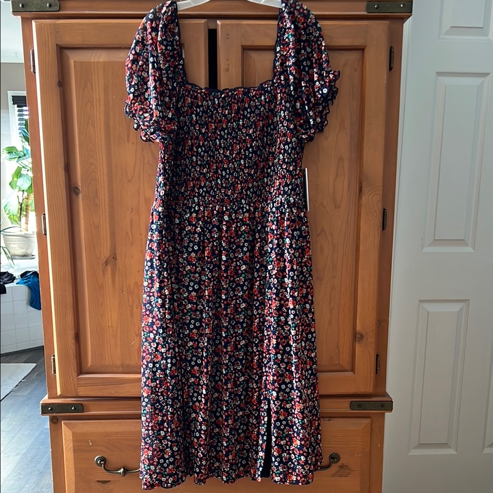 Floral Puff Sleeve Dress